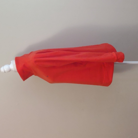 Tommy Hilfiger turtleneck orange faux fur fleece Size M - Picture 3 of 9